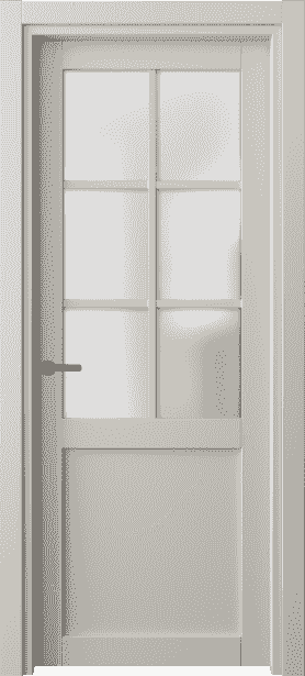 Дверь межкомнатная 2126 СТСС САТ. Цвет Софт-тач светло-серый. Материал Полипропилен. Коллекция Neo. Картинка.