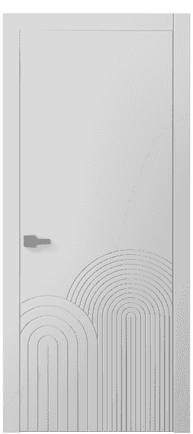 Дверь межкомнатная 8059 МБЛ . Цвет Матовый белоснежный. Материал Гладкая эмаль. Коллекция Linea. Картинка.