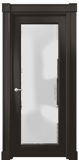 Дверь межкомнатная 6300 БАН САТ-Ф. Цвет Бук антрацит. Материал Массив бука эмаль. Коллекция Toscana Plano. Картинка.
