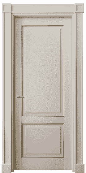 Дверь межкомнатная 6303 БСБЖП. Цвет Бук светло-бежевый с позолотой. Материал  Массив бука эмаль с патиной. Коллекция Toscana Plano. Картинка.