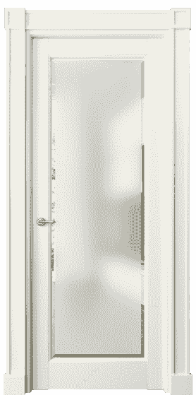 Дверь межкомнатная 6300 БМБ САТ-Ф. Цвет Бук молочно-белый. Материал Массив бука эмаль. Коллекция Toscana Plano. Картинка.