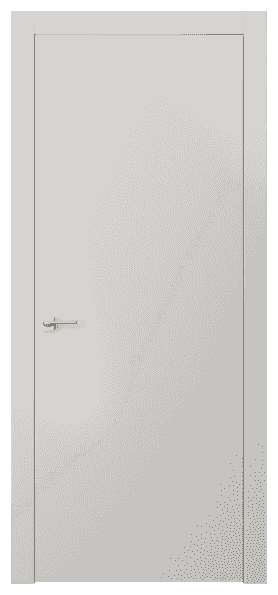 Дверь межкомнатная 0010 БШ. Цвет Белый шёлк. Материал Ciplex ламинатин. Коллекция Planum. Картинка.