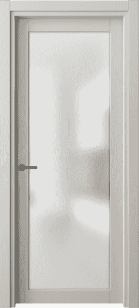 Дверь межкомнатная 2102 СТСС САТ. Цвет Софт-тач светло-серый. Материал Полипропилен. Коллекция Neo. Картинка.