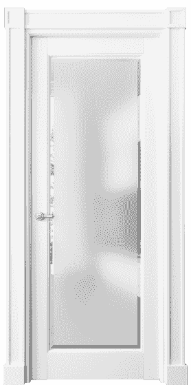 Дверь межкомнатная 6300 ББЛ САТ-Ф. Цвет Бук белоснежный. Материал Массив бука эмаль. Коллекция Toscana Plano. Картинка.