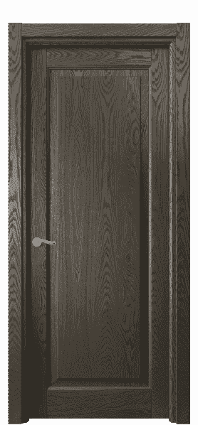 Дверь межкомнатная 0701 ДСЕ.Б. Цвет Дуб серый брашированный. Материал Массив дуба брашированный. Коллекция Lignum. Картинка.