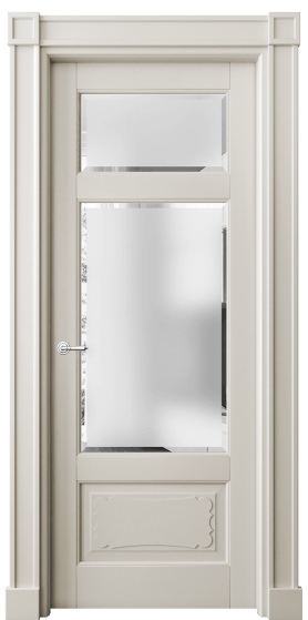 Дверь межкомнатная 6326 БОС САТ-Ф. Цвет Бук облачный серый. Материал Массив бука эмаль. Коллекция Toscana Elegante. Картинка.