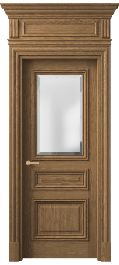 Межкомнатная дверь Antique 7304 Дуб мускатный матовый Сатинированное стекло с фацетом Цена 200855 ₽ | Volhovec