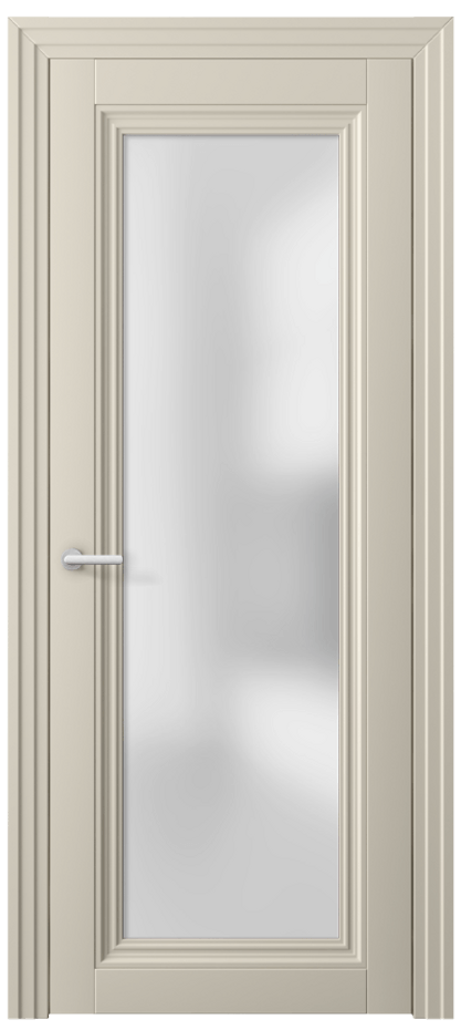 Межкомнатная дверь Centro 2502 ПЭТ светло-бежевый Сатинированное стекло Цена 46999 ₽ | Volhovec