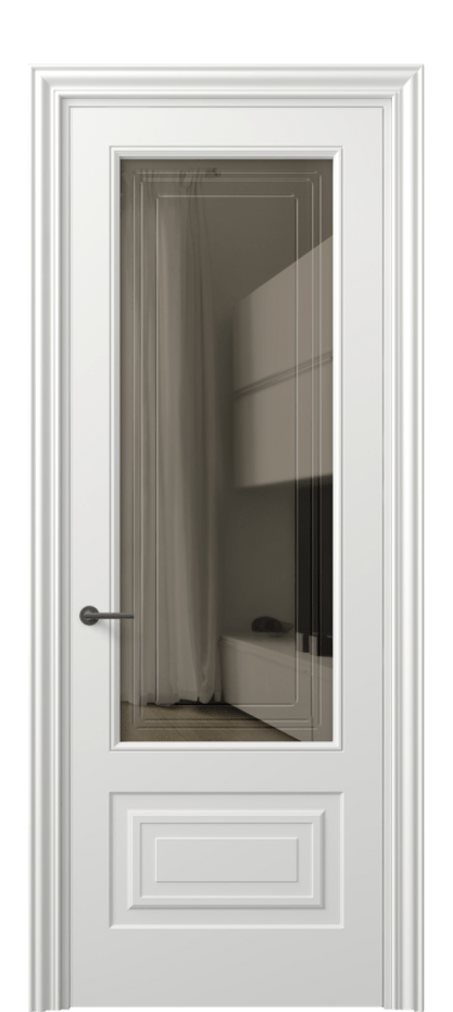 Дверь межкомнатная Mascot 8442 Матовый светло-серый Прозрачное бронзовое стекло с гравировкой "Грани", триплекс Фигурный наличник МССР Цена 62079 ₽ Наличники уже входят в базовый комплект. Фабрика дверей Волховец 8 (800) 551 43 19 Межкомнатная дверь Mascot 8442 Матовый светло-серый Прозрачное бронзовое стекло с гравировкой "Грани", триплекс Цена 62079 ₽ | Volhovec