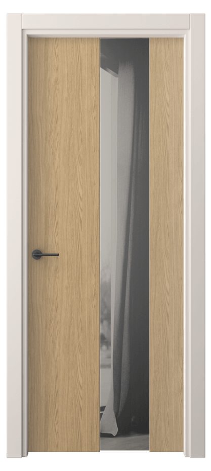 Межкомнатная дверь Фридом 4226 Жемчужный дуб Двустороннее серое зеркало, триплекс Цена 36539 ₽ | Volhovec