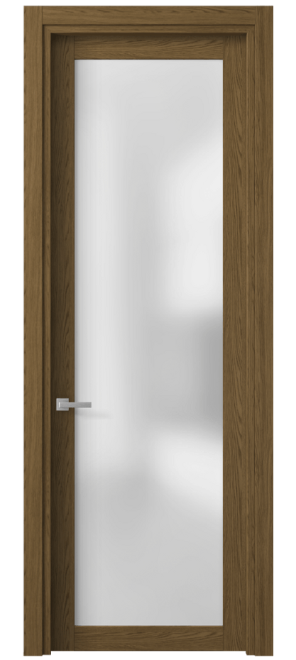 Межкомнатная дверь Planum 2102 Торфяной дуб Сатинированное стекло Цена 34199 ₽ | Volhovec