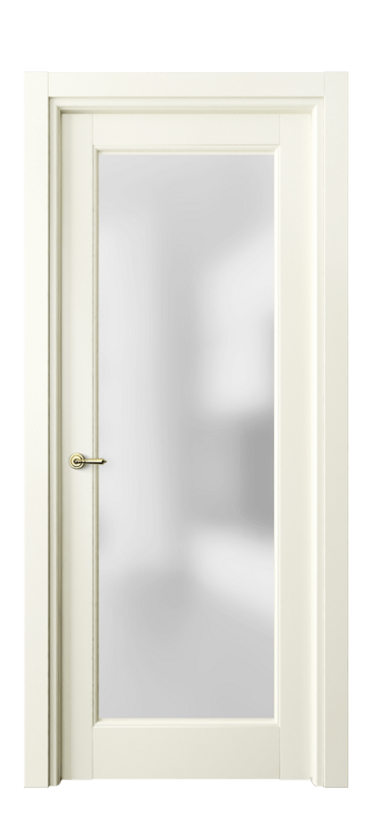 Межкомнатная дверь Toscana Elegante 6300 Бук молочно-белый Сатинированное стекло Цена 71279 ₽ | Volhovec