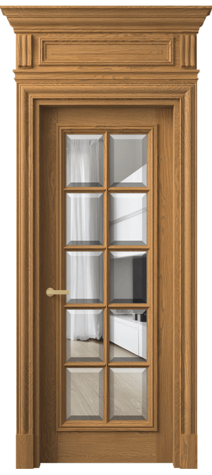 Дверь межкомнатная Antique 7310 Дуб солнечный матовый Прозрачное стекло с фацетом КЭП + Объёмный фриз + Карниз ДСЛ.М Цена 223095 ₽ Наличники уже входят в базовый комплект. Фабрика дверей Волховец 8 (800) 551 43 19 Межкомнатная дверь Antique 7310 Дуб солнечный матовый Прозрачное стекло с фацетом Цена 223095 ₽ | Volhovec