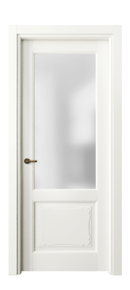 Межкомнатная дверь Toscana Elegante 6322 Бук жемчуг Сатинированное стекло Цена 73439 ₽ | Volhovec