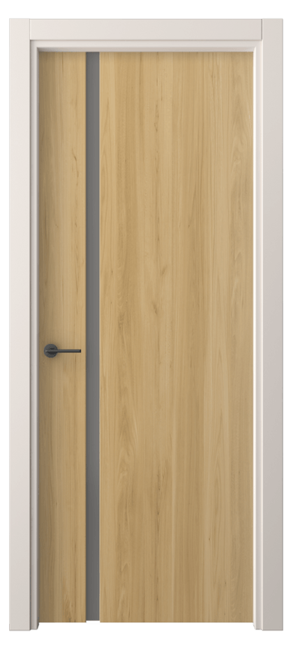 Межкомнатная дверь Фридом 4222 Солнечный вяз Сатинированное серое стекло, триплекс Цена 7092680 so'm | Volhovec