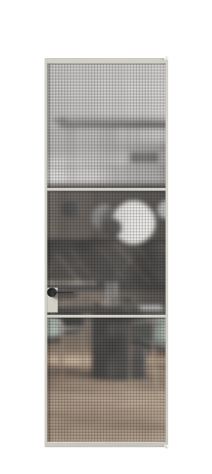 Алюминиевая дверь АЛПЛ040.03 Алюминий тёплый серый Декоративное стекло с сеткой "Mesh silver", триплекс. Без короба АТСР Цена 130370 Стоимость комплекта двери включает:
1. Полотно (600/650/700/750/800/850/900/950*2000-2400 мм).
2. Короб
3. Комплект фурнитуры (2 торцевые петли и магнитный замок с ответной планкой). Фабрика дверей Волховец 8 (800) 551 43 19 Алюминиевая дверь АЛПЛ040.03 Алюминий тёплый серый Декоративное стекло с сеткой "Mesh silver", триплекс Цена 130370 | Volhovec