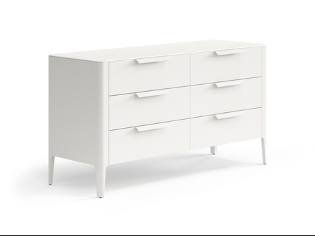 Мебель Комод Piega 6 ящиков. Цвет Матовый тёплый серый. Материал Гладкая эмаль. Коллекция Комод Piega 6 ящиков. Картинка.