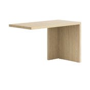 Письменный стол с 1 опорой жемчужный дуб