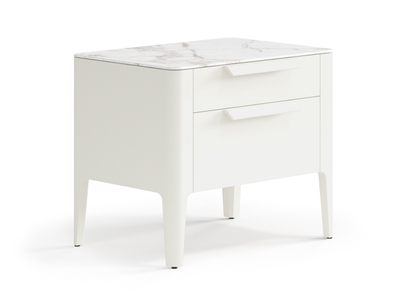 Мебель Тумба прикроватная Piega 2 ящика. Цвет Матовый молочно-белый. Материал Гладкая эмаль. Коллекция Тумба прикроватная Piega 2 ящика. Фото. Мебель Тумба прикроватная Piega 2 ящика. Цвет Матовый молочно-белый. Материал Гладкая эмаль. Коллекция Тумба прикроватная Piega 2 ящика. Картинка.
