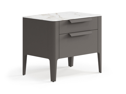 Мебель Тумба прикроватная Piega 2 ящика. Цвет Матовый антрацит. Материал Гладкая эмаль. Коллекция Тумба прикроватная Piega 2 ящика. Фото. Мебель Тумба прикроватная Piega 2 ящика. Цвет Матовый антрацит. Материал Гладкая эмаль. Коллекция Тумба прикроватная Piega 2 ящика. Картинка.