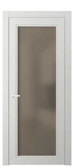 Дверь межкомнатная 8000 МССР БР САТ. Цвет Матовый светло-серый. Материал Гладкая эмаль. Коллекция Neo Classic. Картинка.