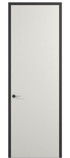 Дверь межкомнатная 0010 АКП ПЭБЛ. Цвет ПЭТ белоснежный. Материал ПЭТ. Коллекция Планум Про. Картинка.