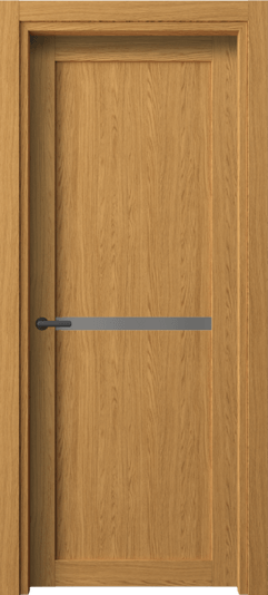 Дверь межкомнатная 2112 ВНД Серый сатин триплекс. Цвет Ванильный дуб. Материал Ламинатин. Коллекция Нео. Картинка.