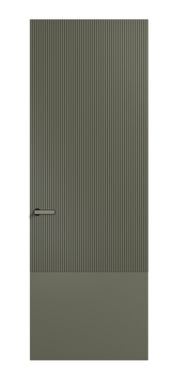 Дверь межкомнатная АКУ 8203 МОТ Матовый оливковый тёмный. Цвет Матовый оливковый тёмный. Материал Гладкая эмаль. Коллекция Вельвет. Картинка.