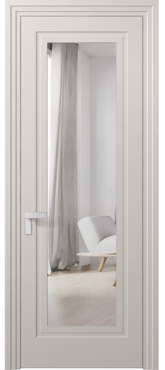 Межкомнатная дверь 8303 МОС Зеркало с одной стороны. Цвет Матовый облачно-серый. Материал Гладкая эмаль. Коллекция Rocca. Фото. Дверь межкомнатная 8303 МОС Зеркало с одной стороны. Цвет Матовый облачно-серый. Материал Гладкая эмаль. Коллекция Rocca. Картинка.