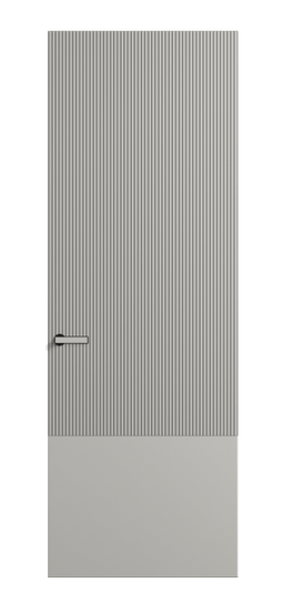 Дверь межкомнатная АКУ 8203 МСР Матовый серый. Цвет Матовый серый. Материал Гладкая эмаль. Коллекция Вельвет. Картинка.