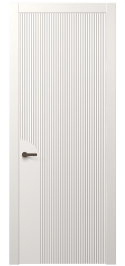 Дверь межкомнатная 8625 МПБЛ. Цвет Матовый пудровый белый. Материал Гладкая эмаль. Коллекция Dune. Картинка.
