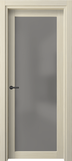 Дверь межкомнатная 2102 МОЯ Серый сатин триплекс. Цвет Молочный ясень. Материал Сиплекс ламинатин. Коллекция Нео. Картинка.
