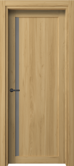 Дверь межкомнатная 2110 СЛВ Серый сатин триплекс. Цвет Солнечный вяз. Материал Ламинатин. Коллекция Нео. Картинка.