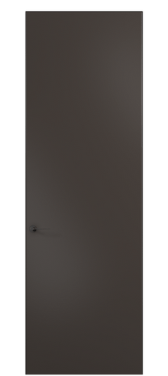 Дверь межкомнатная 0010 АКП МАН. Цвет Матовый антрацит. Материал Гладкая эмаль. Коллекция Planum Pro. Картинка.
