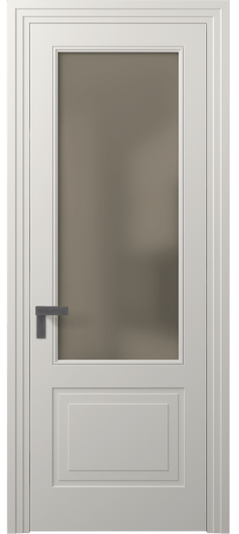 Дверь межкомнатная 8352 МПБЛ БР САТ. Цвет Матовый пудровый белый. Материал Гладкая эмаль. Коллекция Rocca. Картинка.