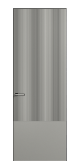 Дверь межкомнатная ПУ 8203 МНСР Матовый нейтральный серый. Цвет Матовый нейтральный серый. Материал Гладкая эмаль. Коллекция Вельвет. Картинка.