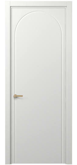 Дверь межкомнатная 8647 МССР. Цвет Матовый светло-серый. Материал Гладкая эмаль. Коллекция Alba. Картинка.