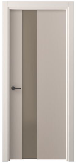 Дверь межкомнатная 4224 ПЭСК БР САТ. Цвет ПЭТ серо-коричневый . Материал ПЭТ. Коллекция Freedom. Картинка.