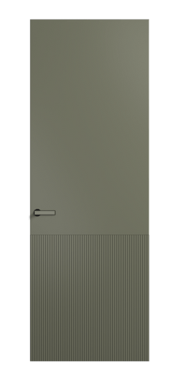 Дверь межкомнатная АКУ 8204 МОТ Матовый оливковый тёмный. Цвет Матовый оливковый тёмный. Материал Гладкая эмаль. Коллекция Вельвет. Картинка.