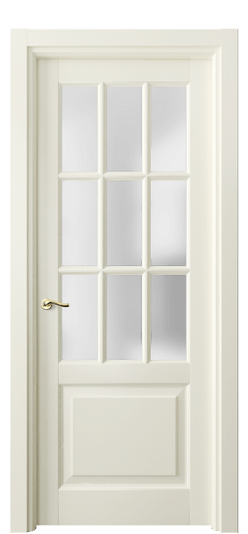 Дверь межкомнатная 0748 БМБ САТ. Цвет Бук молочно-белый. Материал Массив бука эмаль. Коллекция Lignum. Картинка.
