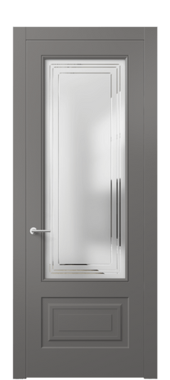 Межкомнатная дверь 8442 МКЛС Сатин с гравировкой Mascot. Цвет Матовый классический серый. Материал Гладкая эмаль. Коллекция Маскот. Фото. Дверь межкомнатная 8442 МКЛС Сатин с гравировкой Mascot. Цвет Матовый классический серый. Материал Гладкая эмаль. Коллекция Маскот. Картинка.