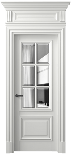 Дверь межкомнатная 7312 БССР ДВ ЗЕР Ф. Цвет Бук светло-серый. Материал Массив бука эмаль. Коллекция Antique. Картинка.