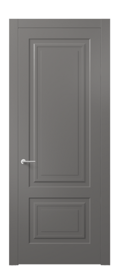 Дверь межкомнатная АКП 8451 МКЛС Матовый классический серый. Цвет Матовый классический серый. Материал Гладкая эмаль. Коллекция Mascot. Картинка.