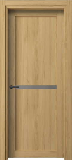 Дверь межкомнатная 2112 СЛВ Серый сатин триплекс. Цвет Солнечный вяз. Материал Ламинатин. Коллекция Нео. Картинка.