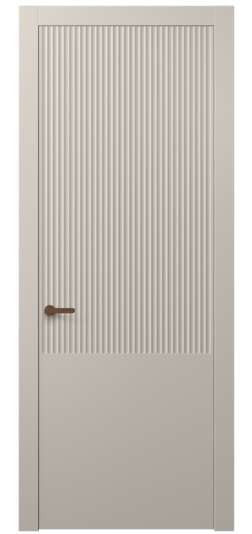 Дверь межкомнатная 8646 МСБЖ . Цвет Матовый светло-бежевый. Материал Гладкая эмаль. Коллекция Alba. Картинка.