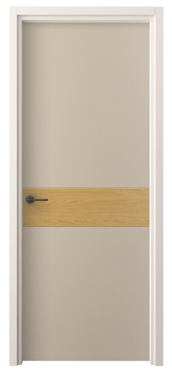 Дверь межкомнатная 4221 ПЭСК. Цвет ПЭТ серо-коричневый . Материал ПЭТ. Коллекция Freedom. Картинка.