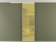 Перегородка Formato вдоль стены на потолок одностворчатая