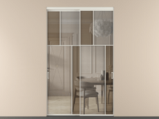 Перегородка Mosaic внутри проёма двустворчатая