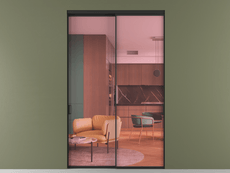 Перегородка Formato внутри проёма двустворчатая