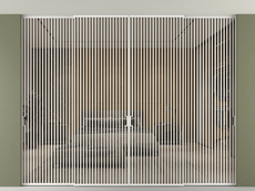 Перегородка Formato внутри проёма скрытое крепление в потолок 4 створки